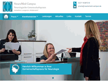Tablet Screenshot of neuromed-campus.de